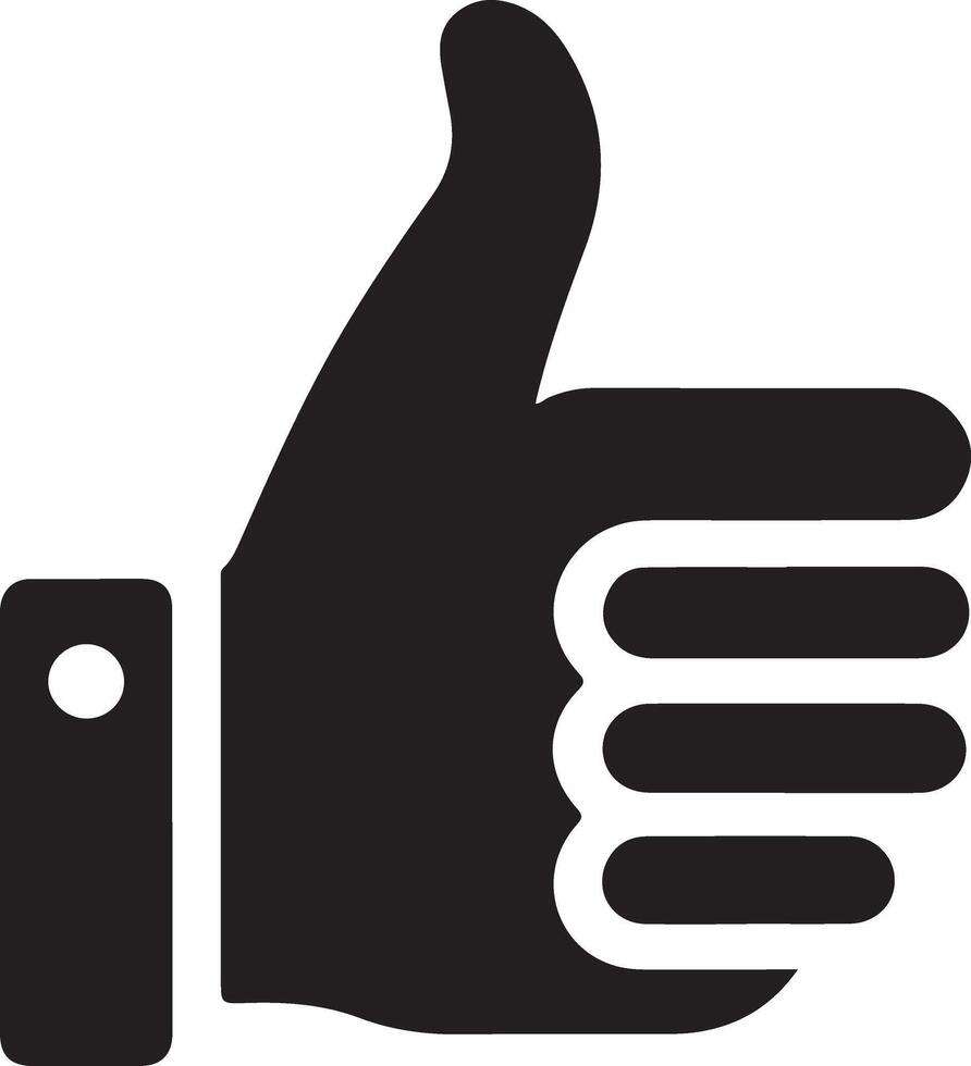 Unique Hand Icon Silhouette Art for Graphic Projects vector