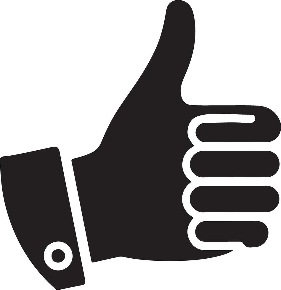 Beautiful Hand Icon Silhouette Art for Visual Storytelling vector