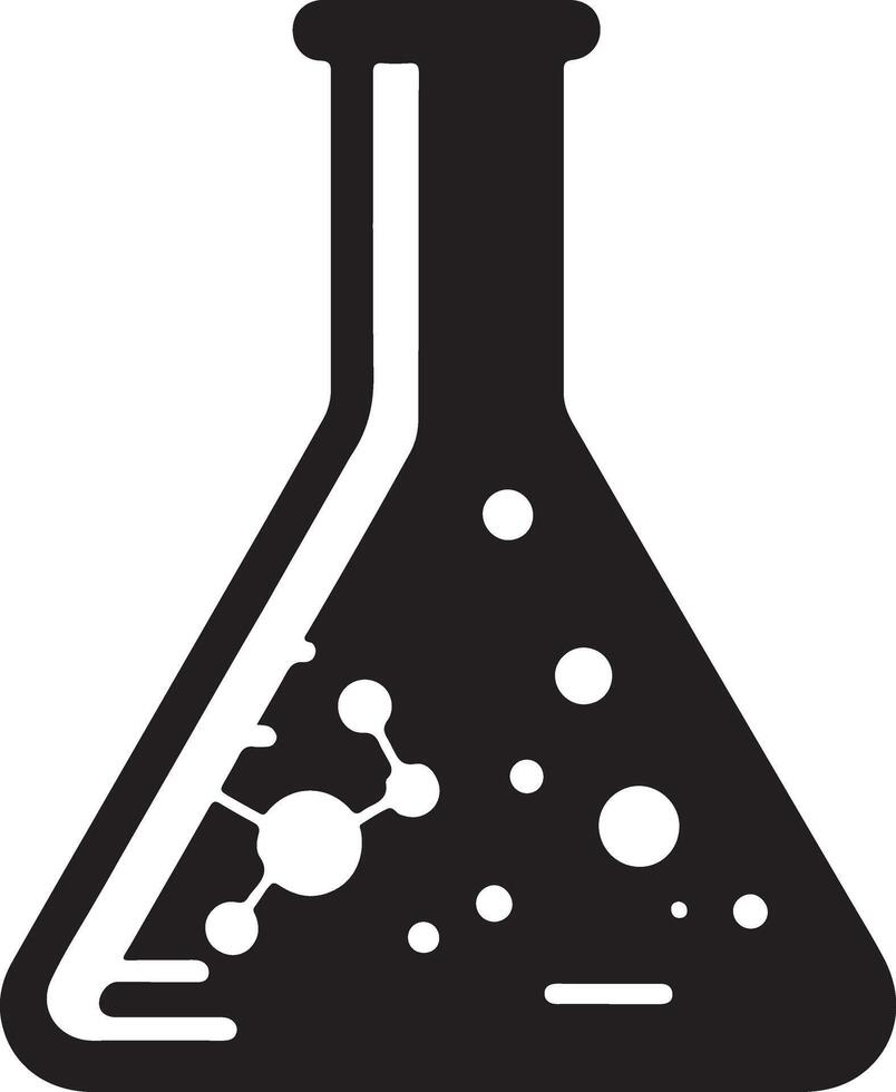 Eye-Catching Chemical Flask Illustration Perfect for Science Projects vector