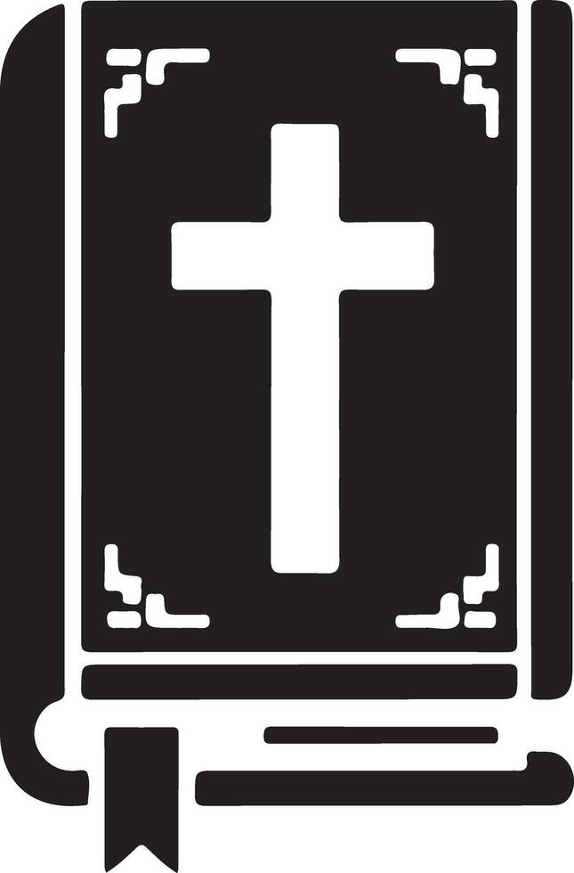 tunning Silhouette Art Representing Bible Iconic Symbolism vector