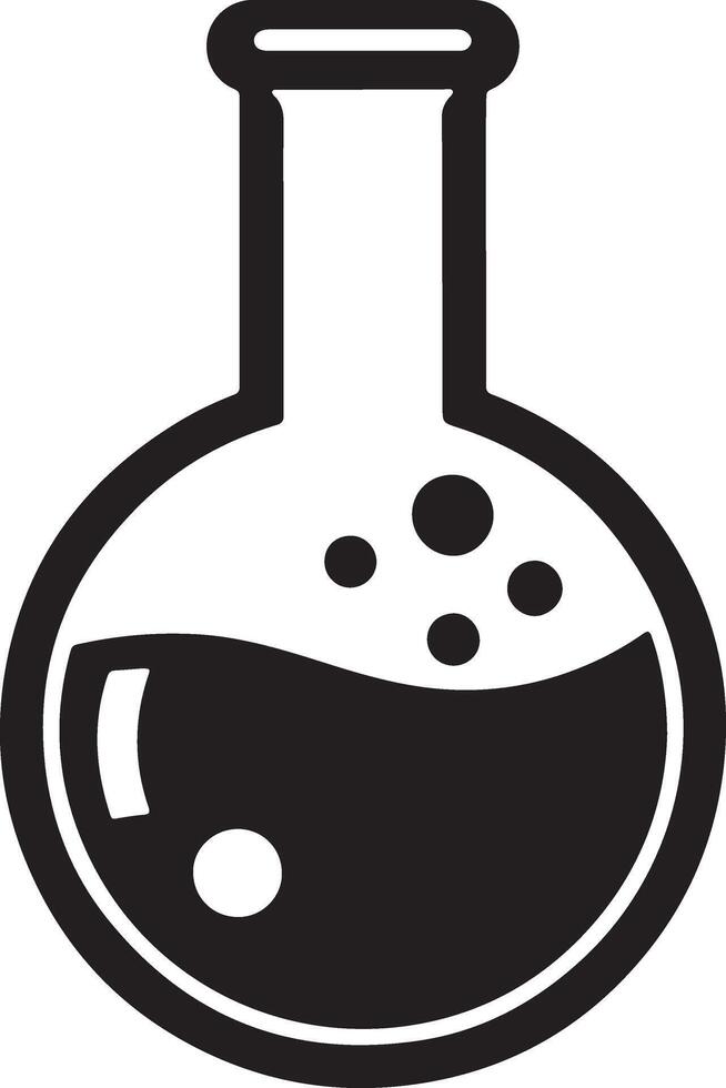 Creative Chemical Flask Illustration for Science and Art Enthusiasts vector