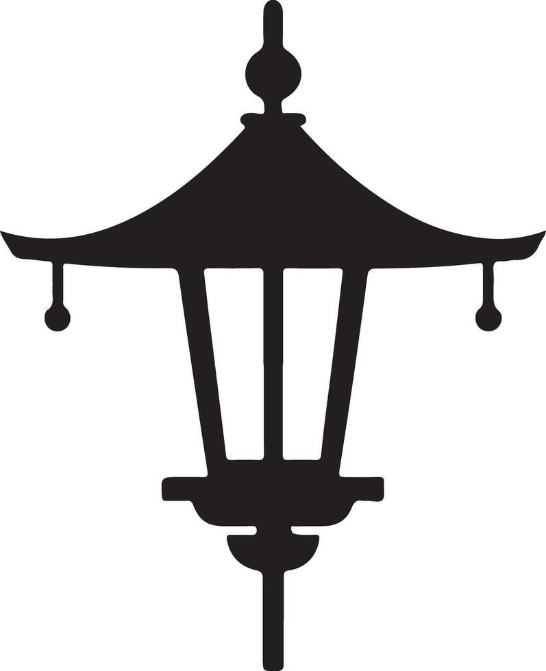 diwali lantern icon over white background vector