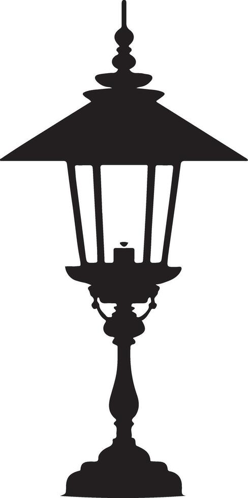 Lantern icon hand draw black colour diwali vector
