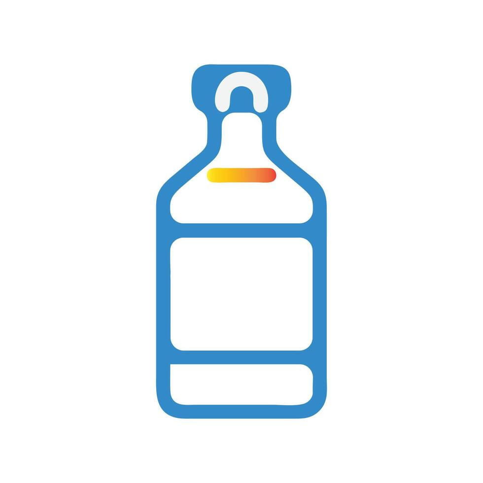 line bottle icon design vector
