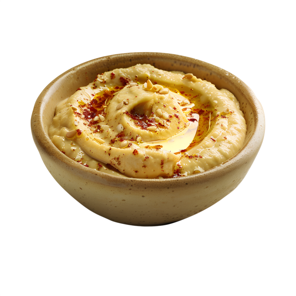 A bowl of hummus png