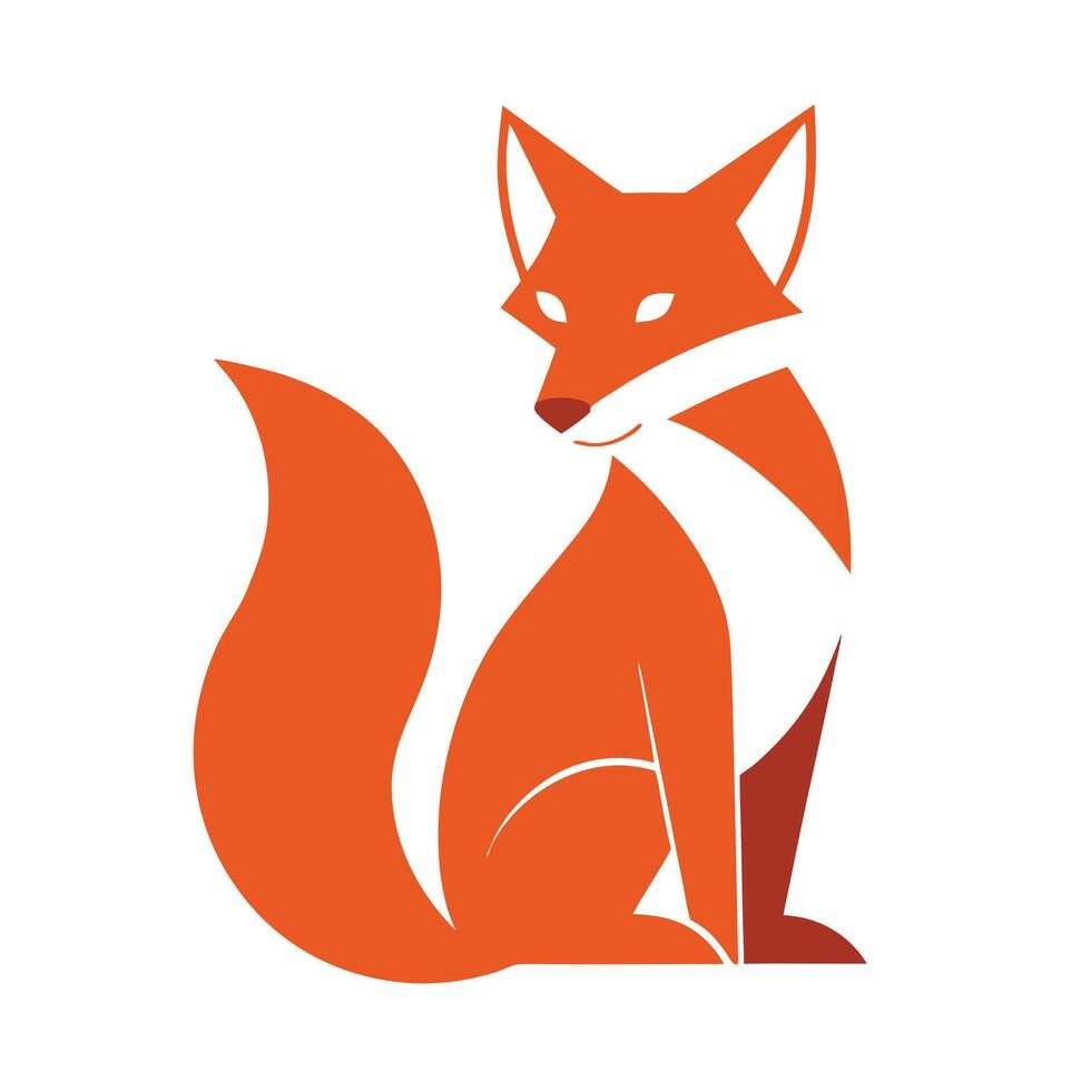 Fox Character Logo Design with Unique Mascot Style vector