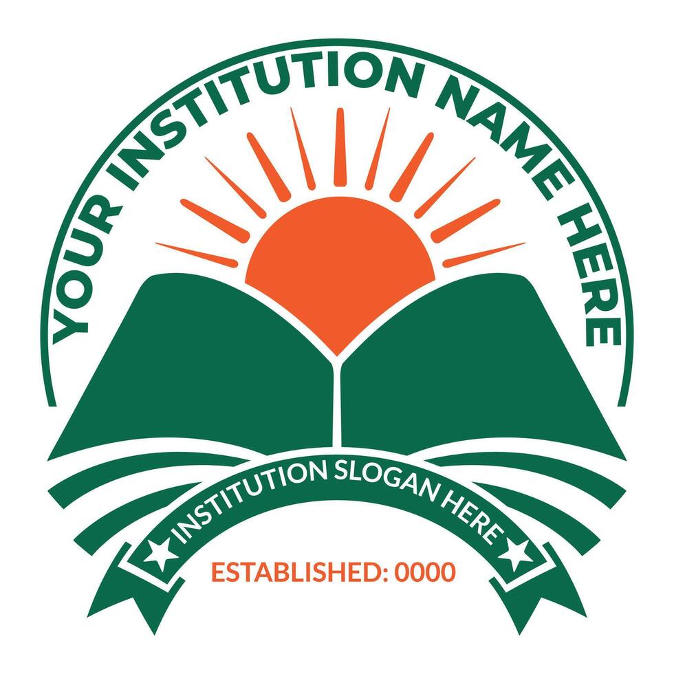 Logo design template for school and educational institute vector
