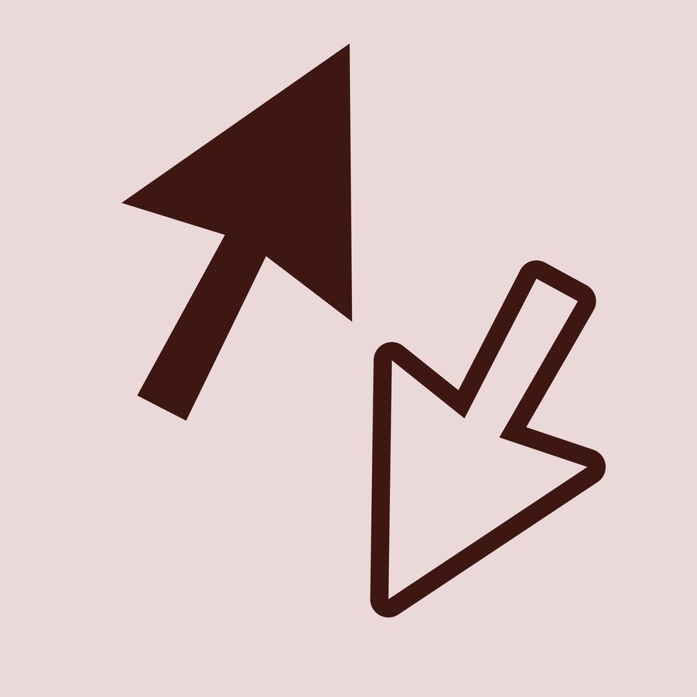 click icon, cursor clicking icon. symbol in trendy flat style. vector