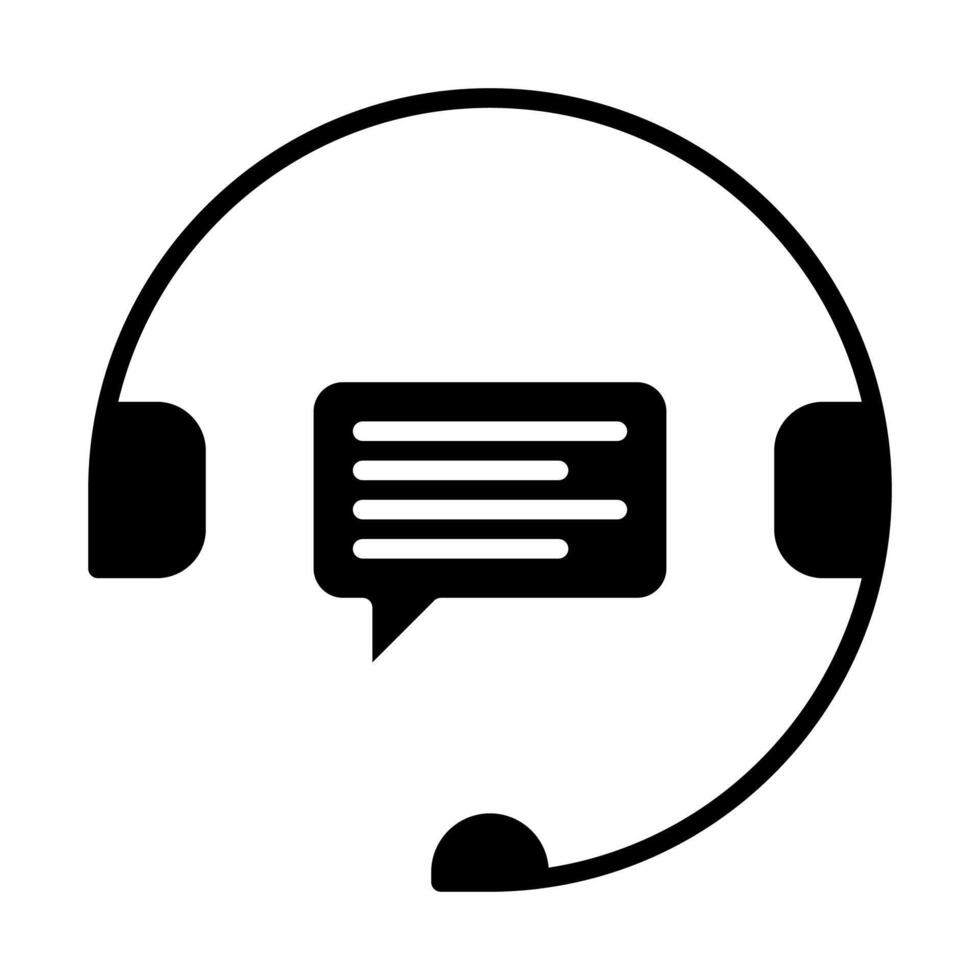 Customer support communication icon vector