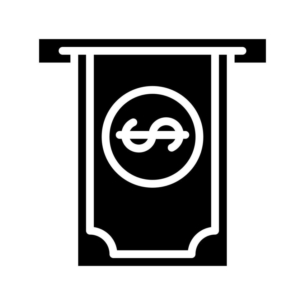 Withdrawal money icon vector