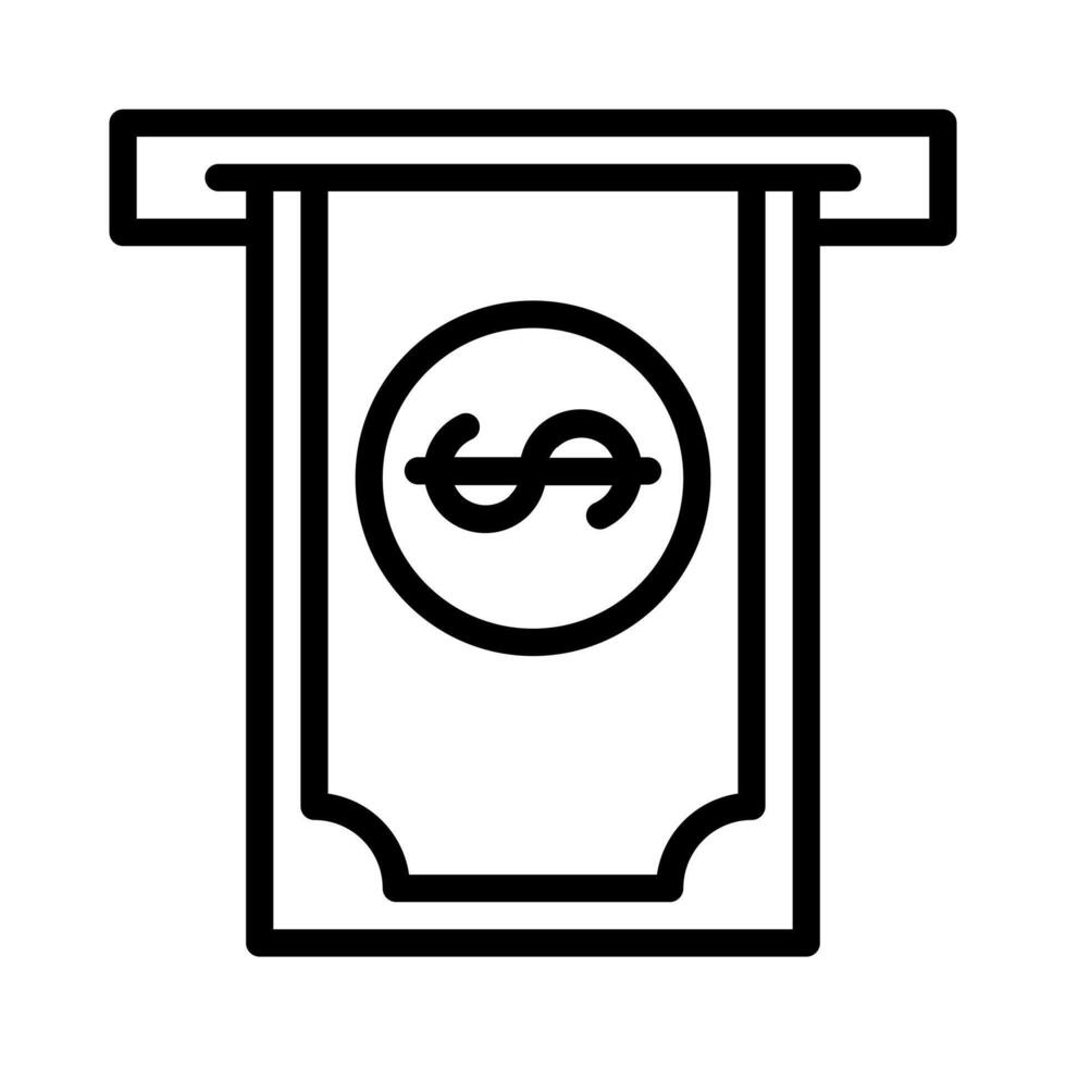 Withdrawal and ATM transaction icon vector