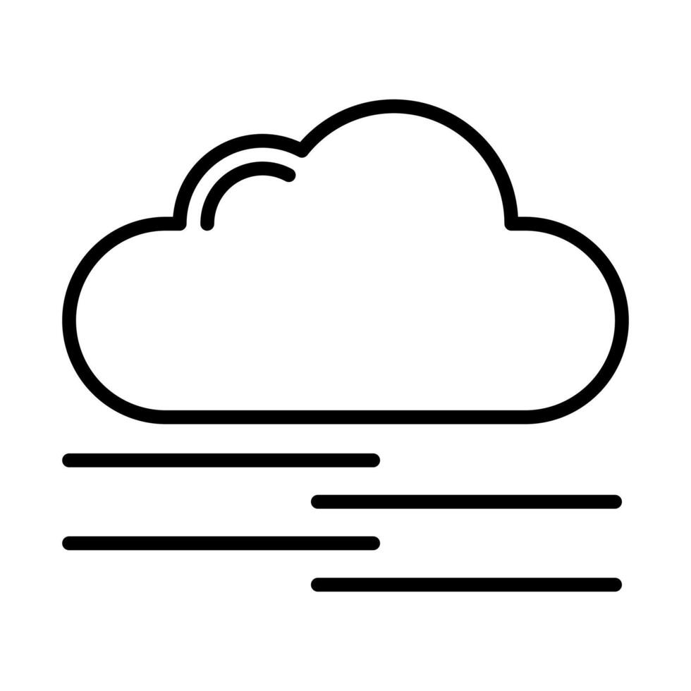 Cloud fog icon illustration vector