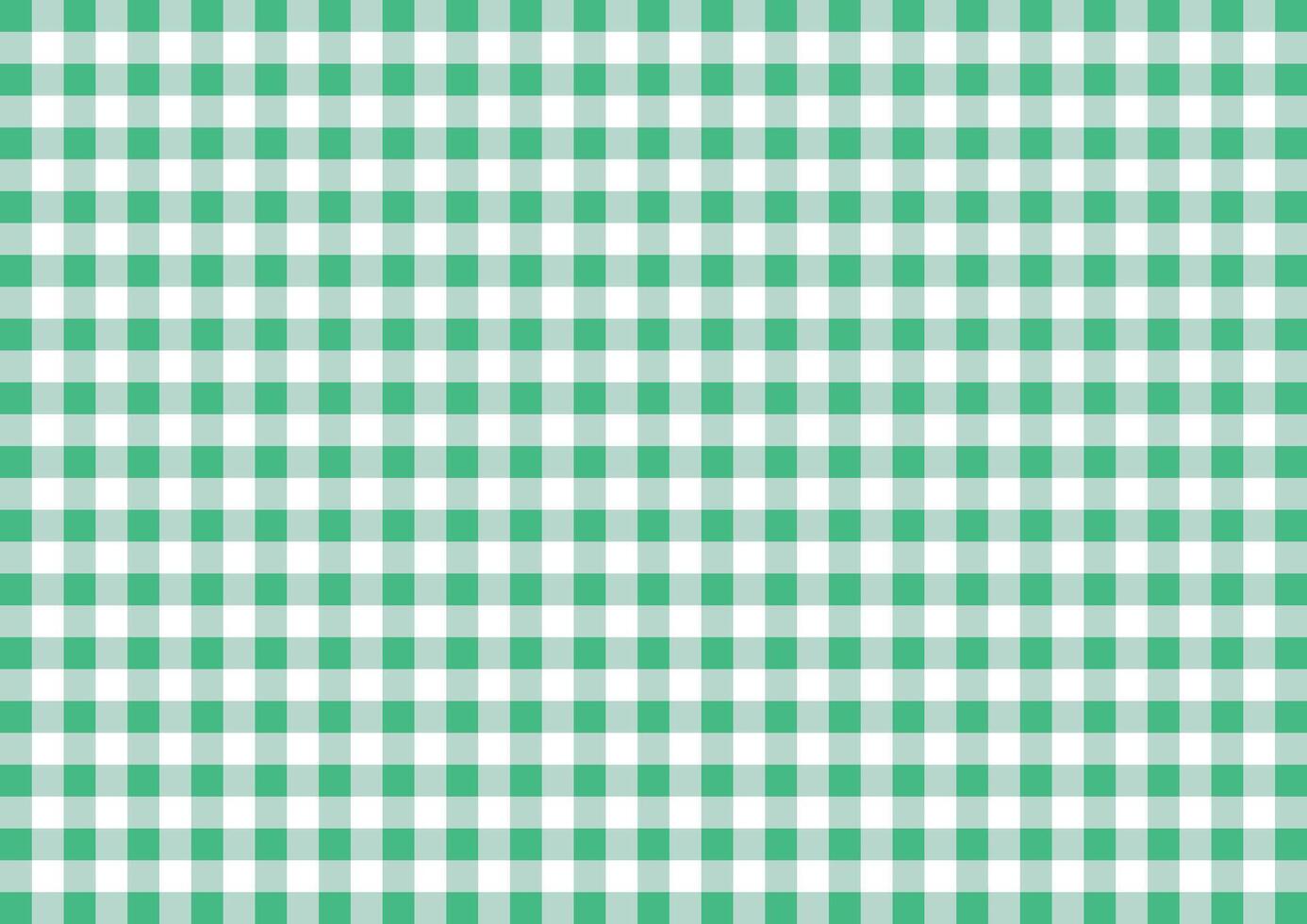 Coral Green Gingham Pattern Seamless Checkered Design for Fabrics and Backgrounds vector