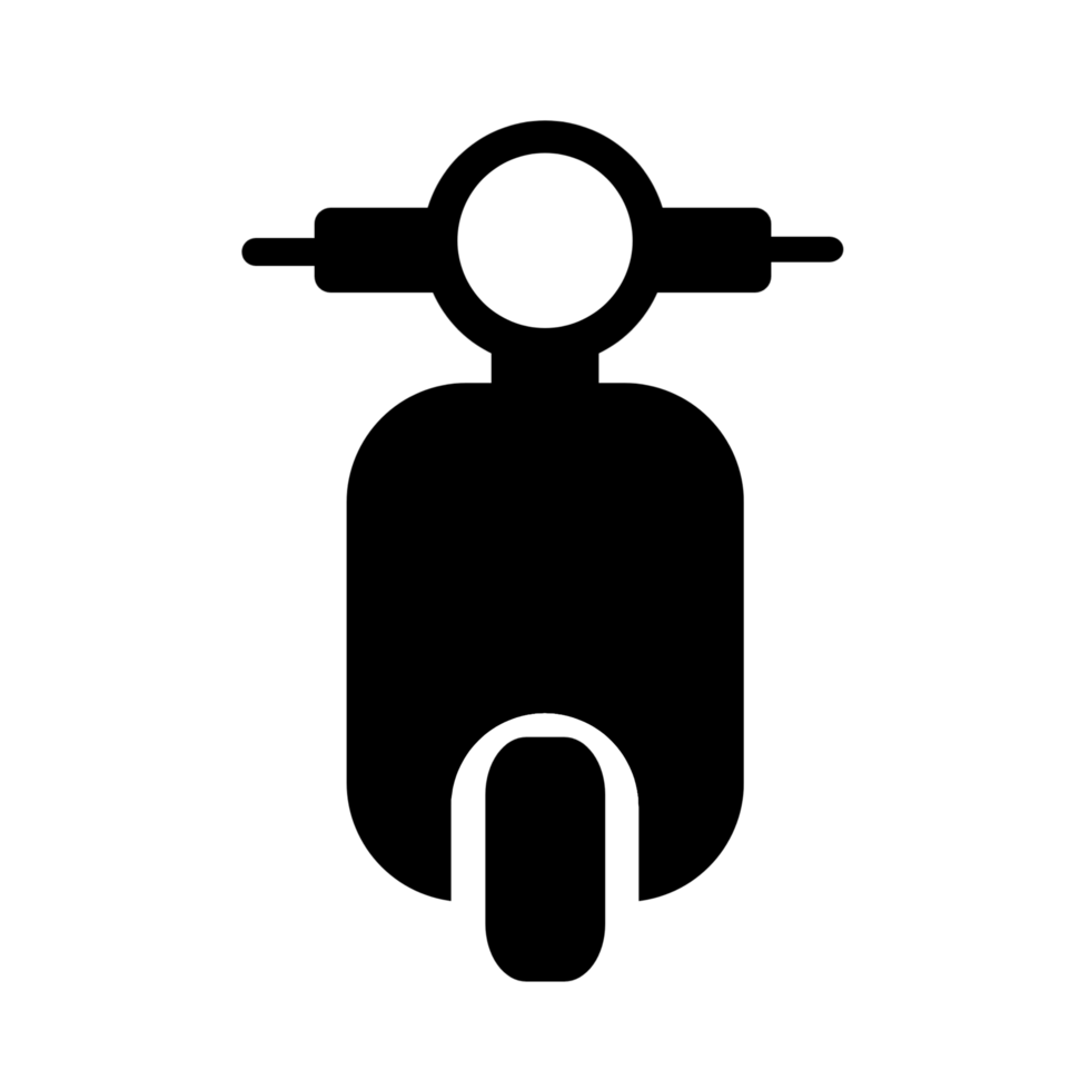 Simple motorbike illustration png