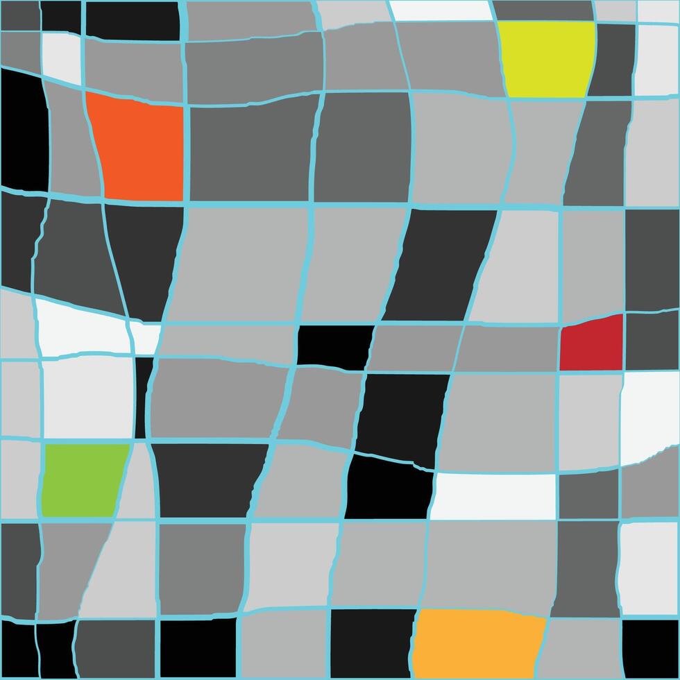 Seamless, pattern. Colorful Geometric Mosaic Abstract vector