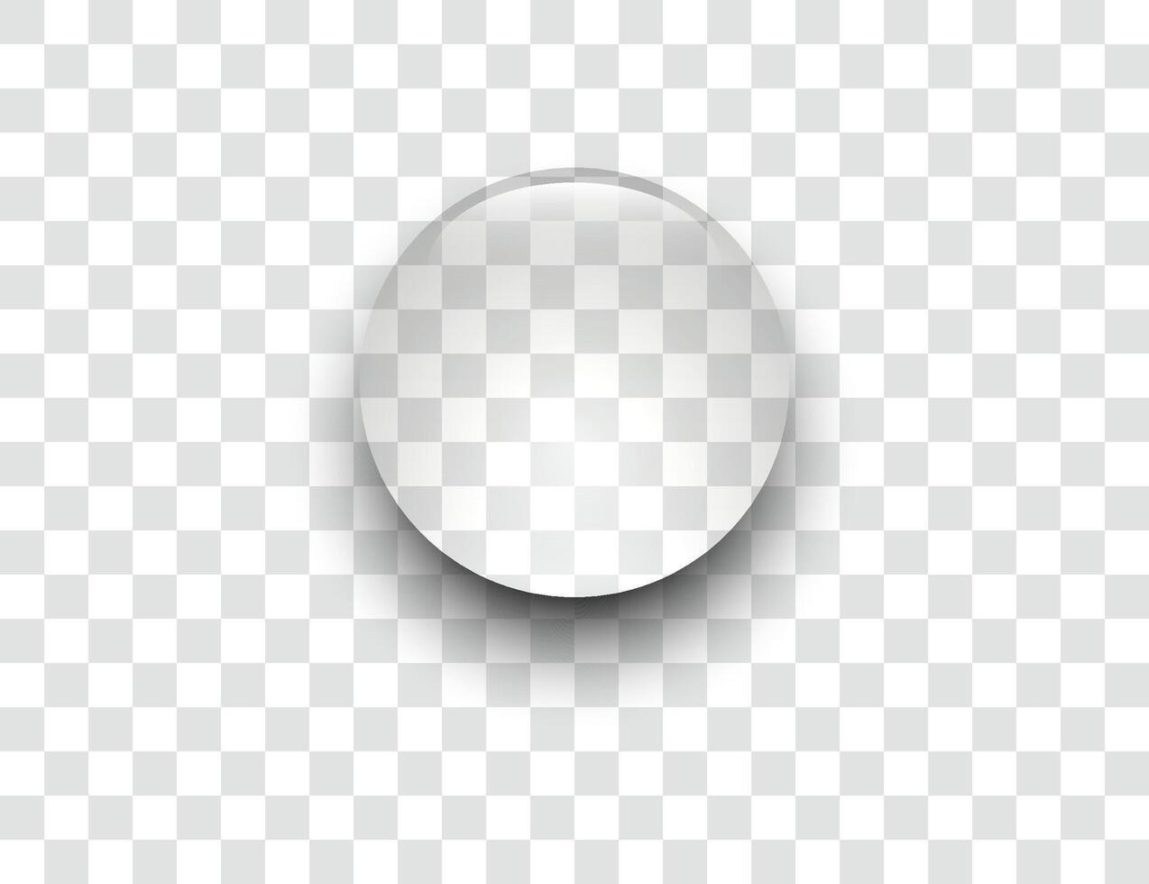 Glass surface ball or rain drop. illustration. vector