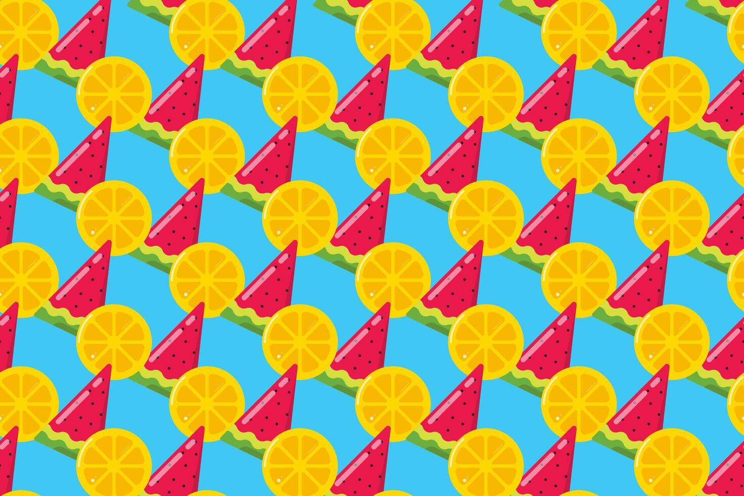 Summer seamless pattern background with summer icons vector