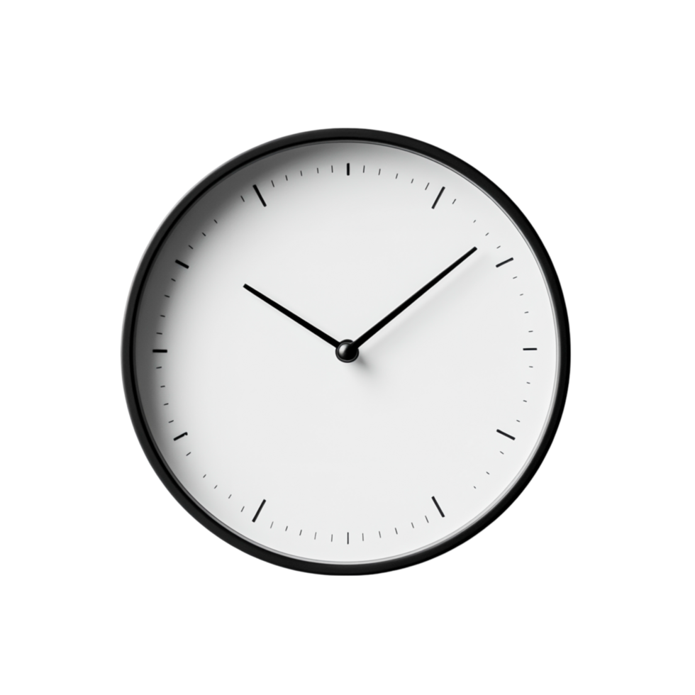 Minimalist Wall Clock png