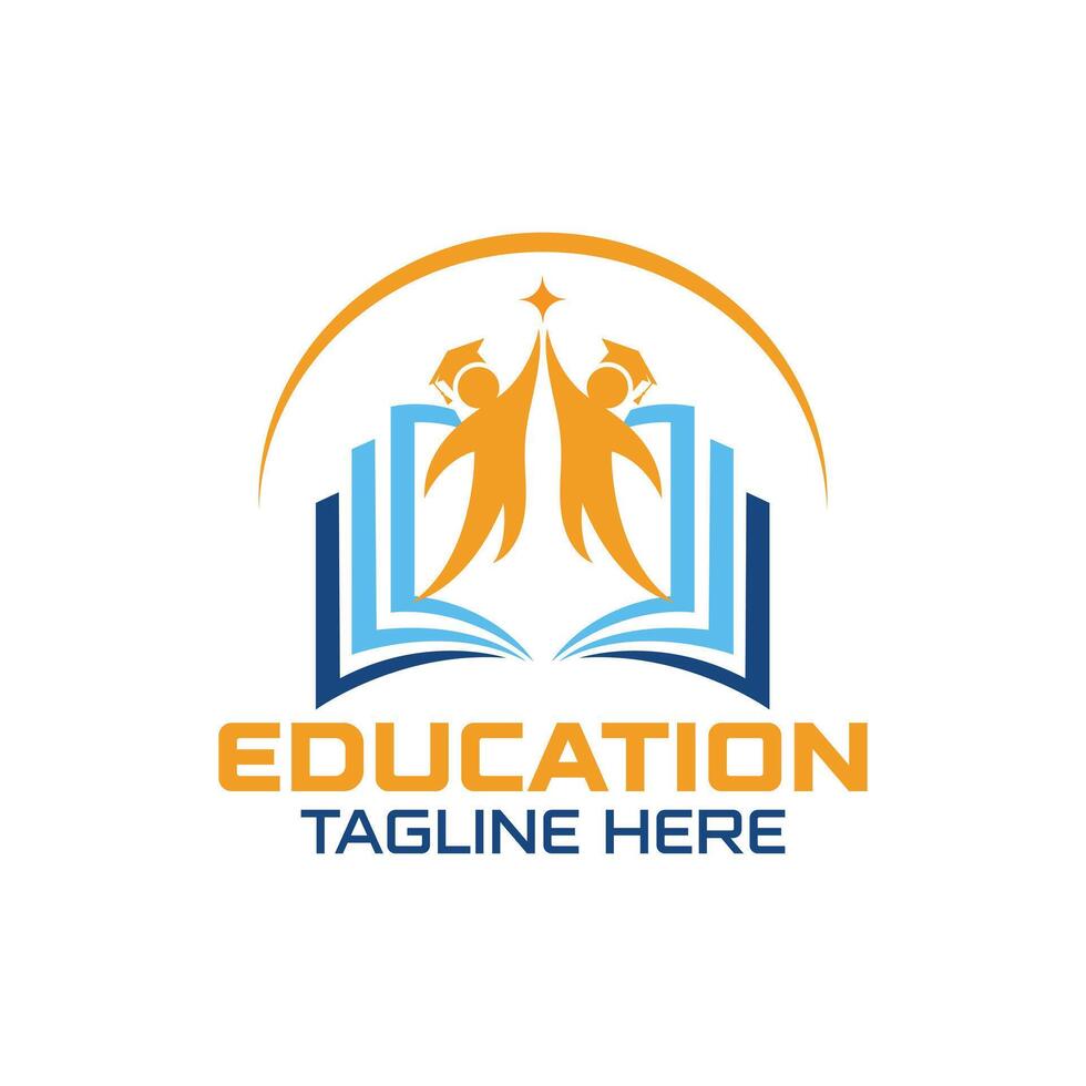 Education design, study logo, academy design vector