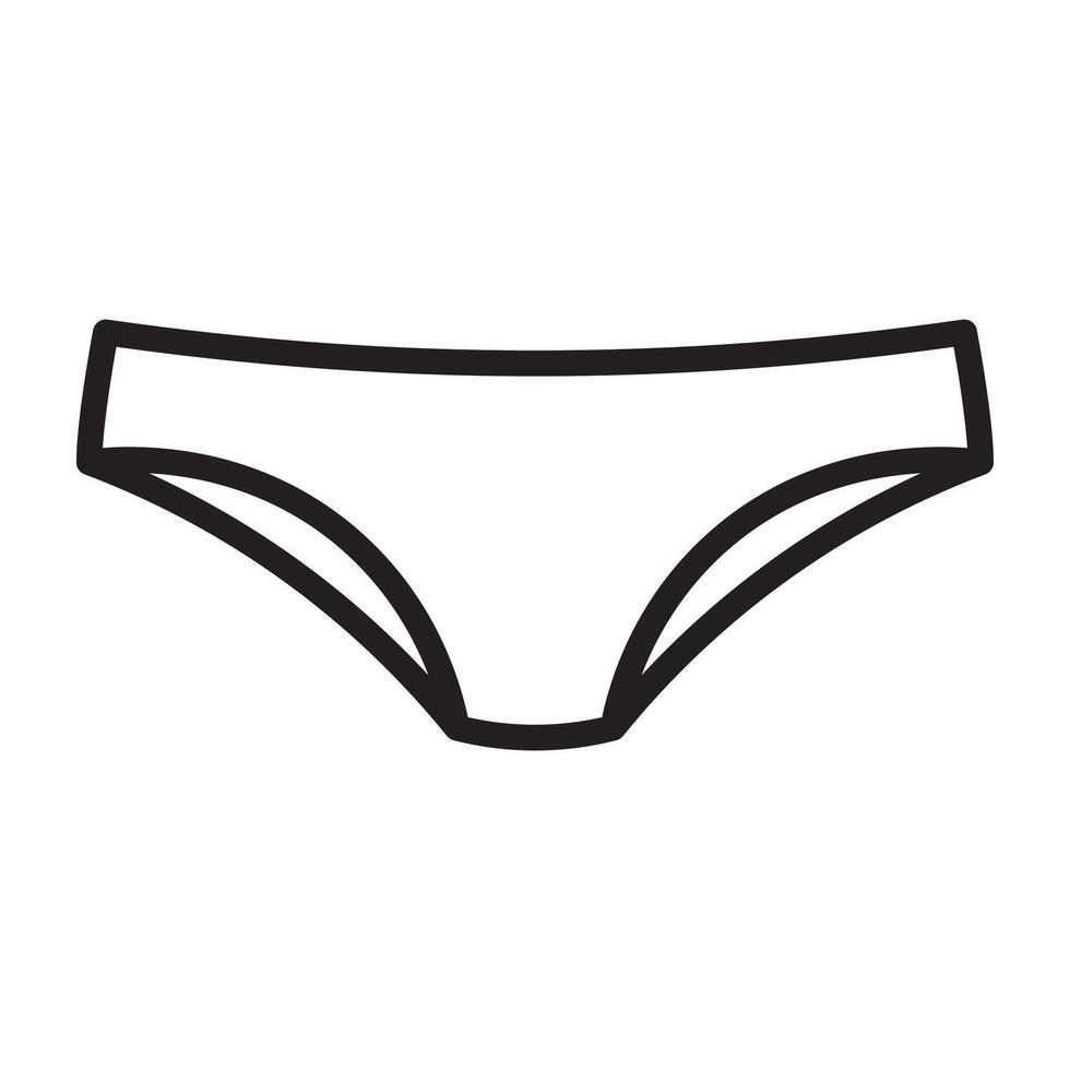 underwear line icon. vector