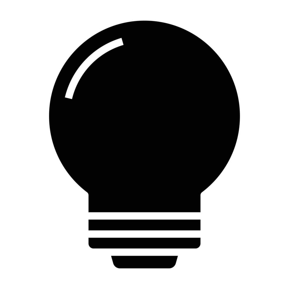 light bulb icon. vector