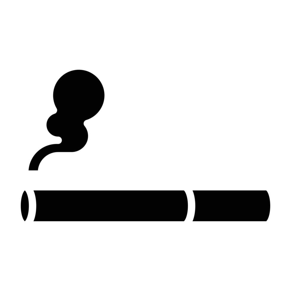 cigarette black icon. vector