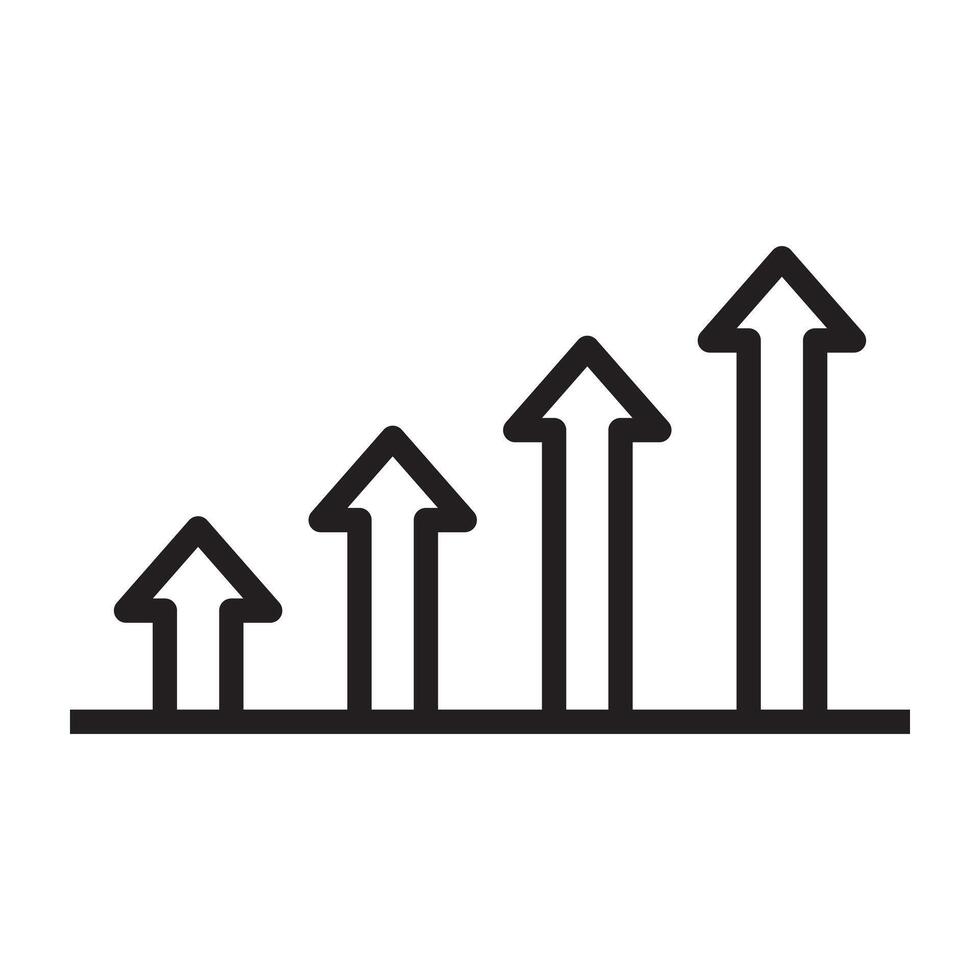 graph line icon. vector