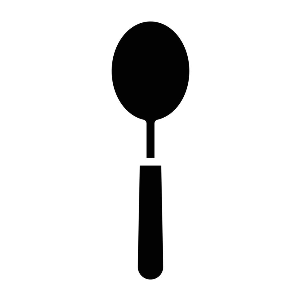 spoon black icon. vector
