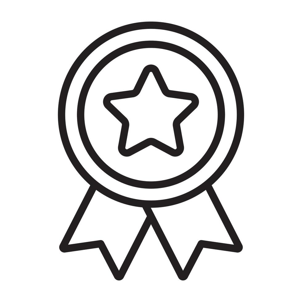 Reward line icon. vector