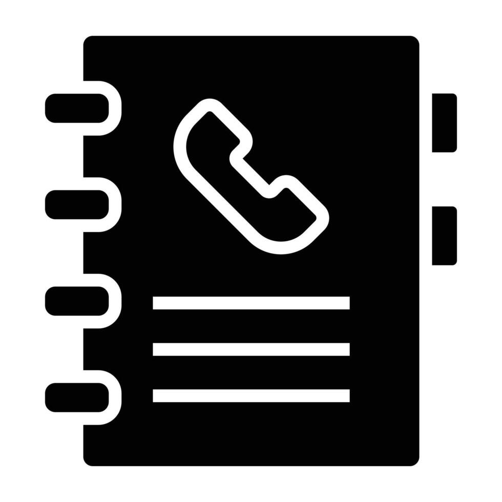 contact book icon. vector
