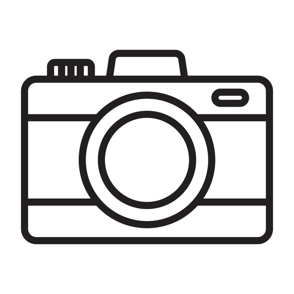 camera line icon. vector