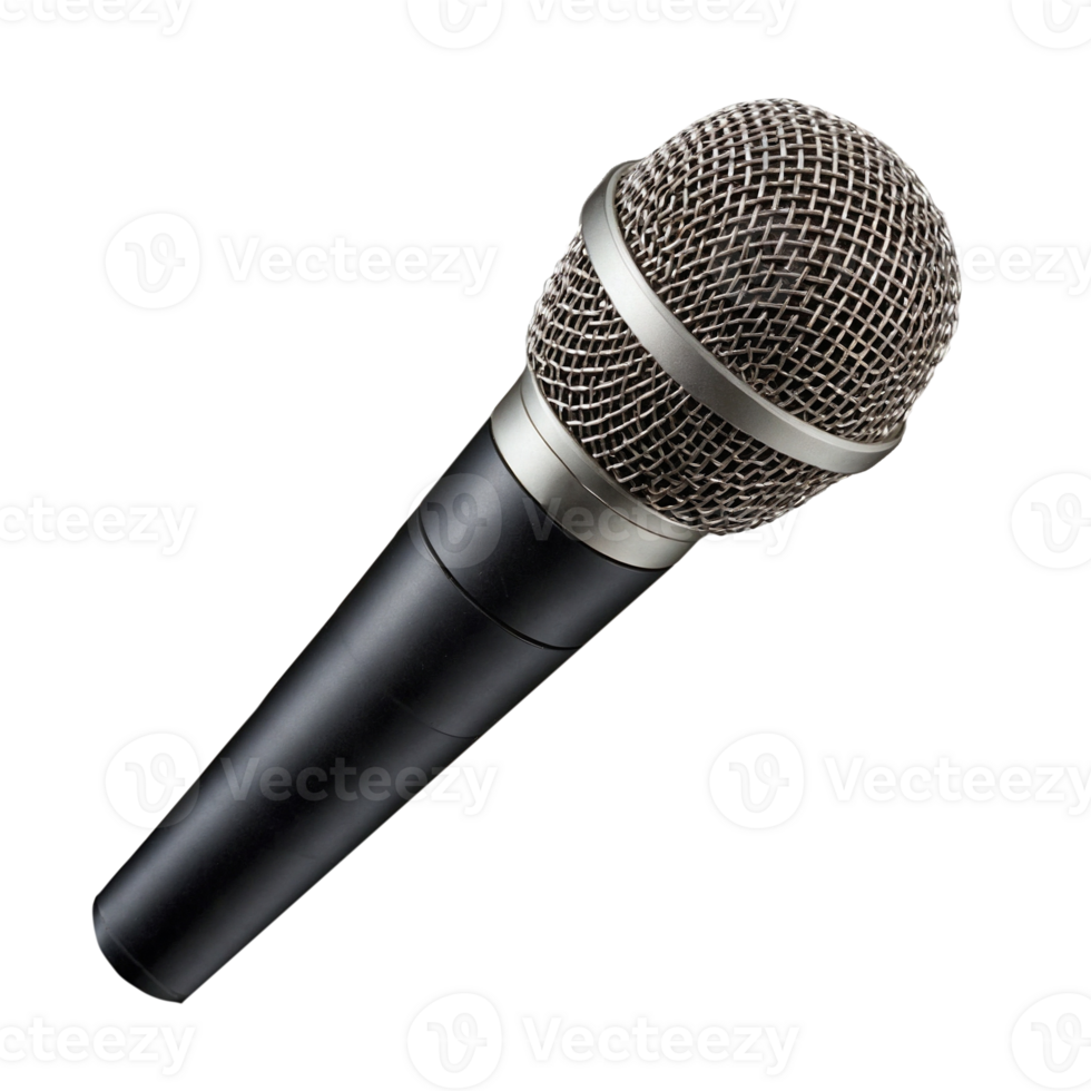 Wireless microphone cut out on transparent Background png