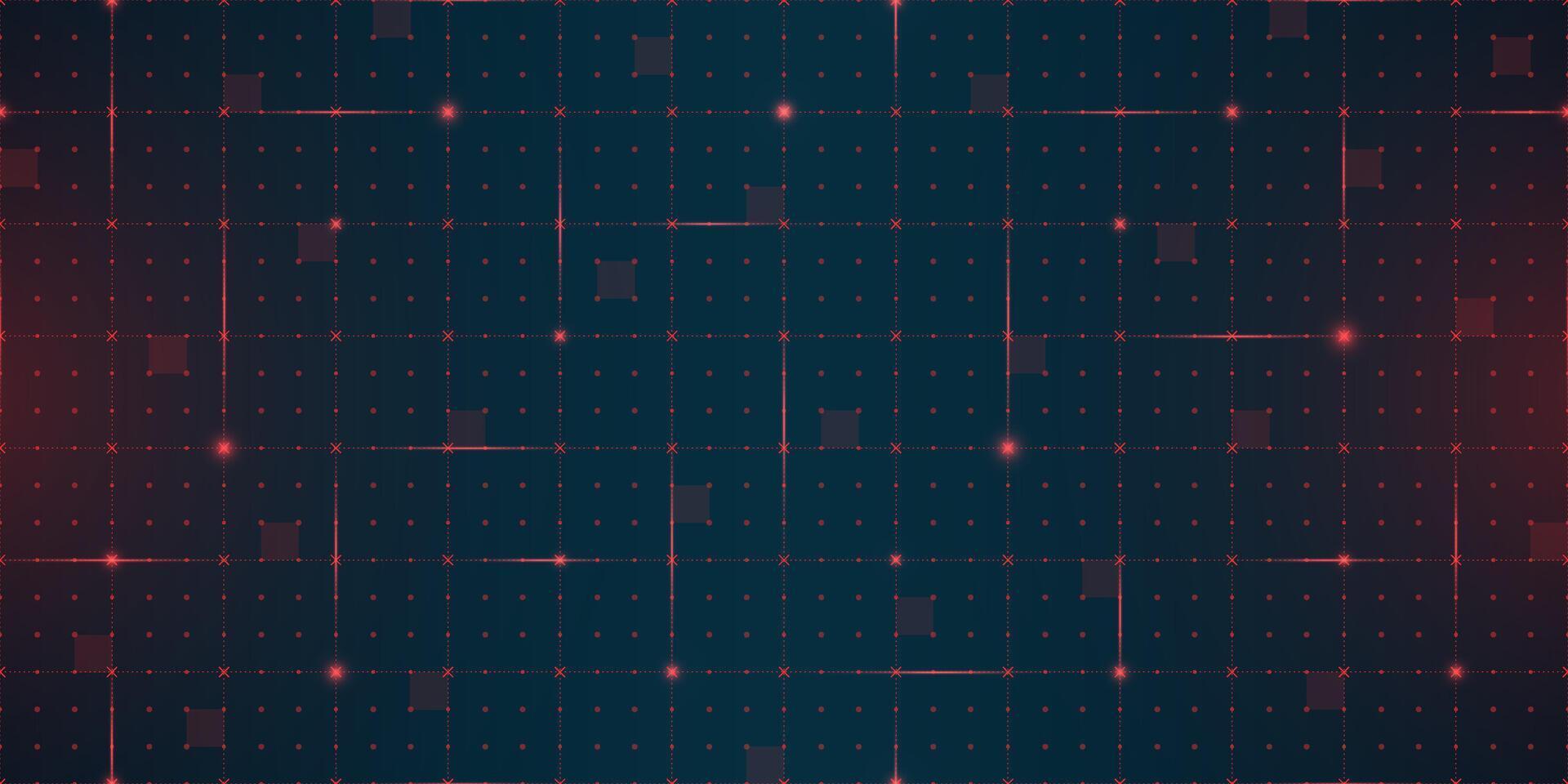 VR HUD futuristic cross shaped grid interface. Intersecting lines in seamless head up display pattern. Digital UI mesh cyber screen. Hi tech GUI visor background. FUI sci fi digital game eps texture vector
