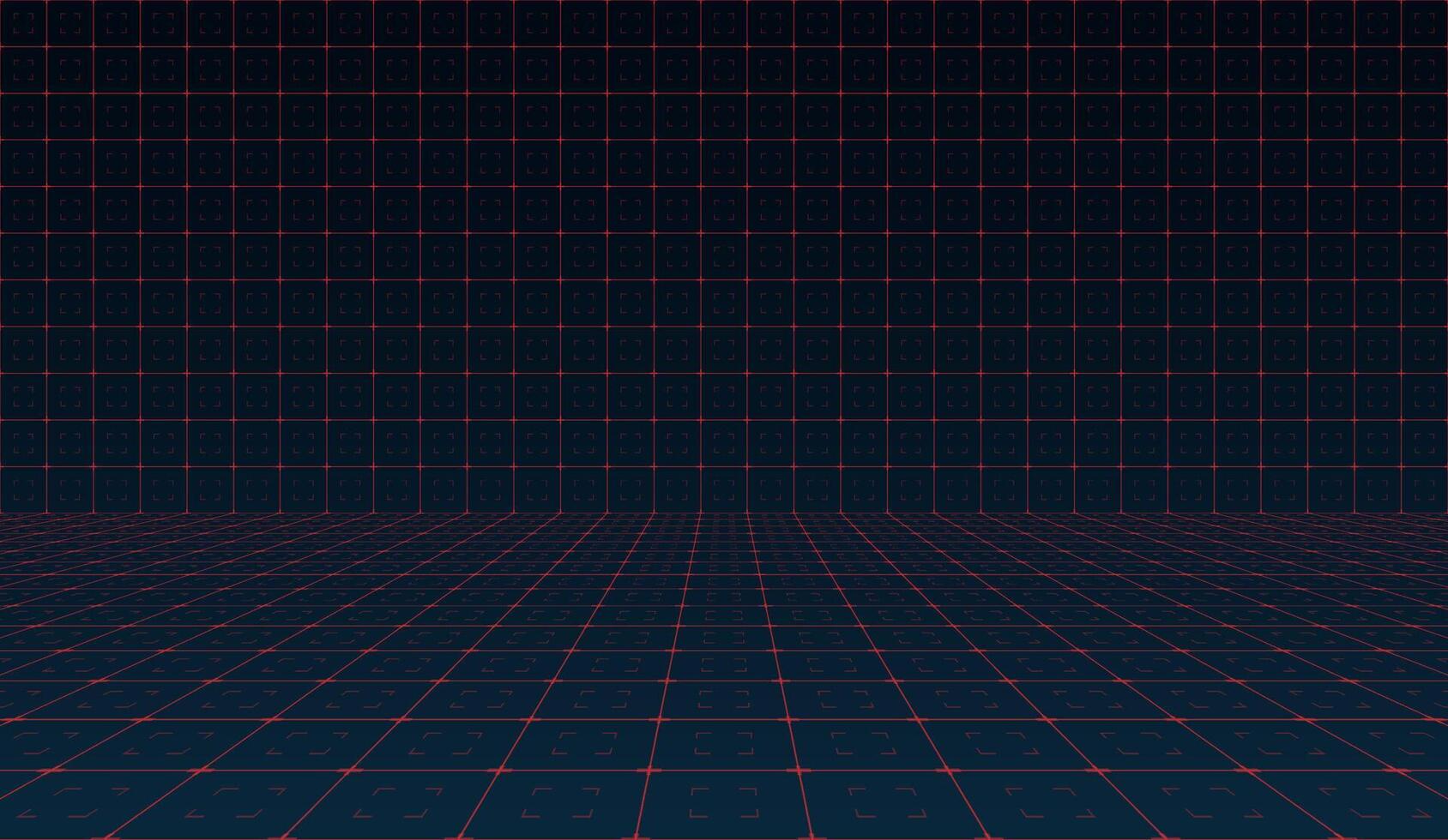 Virtual technology futuristic user interface HUD grid sleek design. Spaceship FUI GUI backdrop featuring science fiction theme. Advanced artificial intelligence integration. Hi tech digital background vector