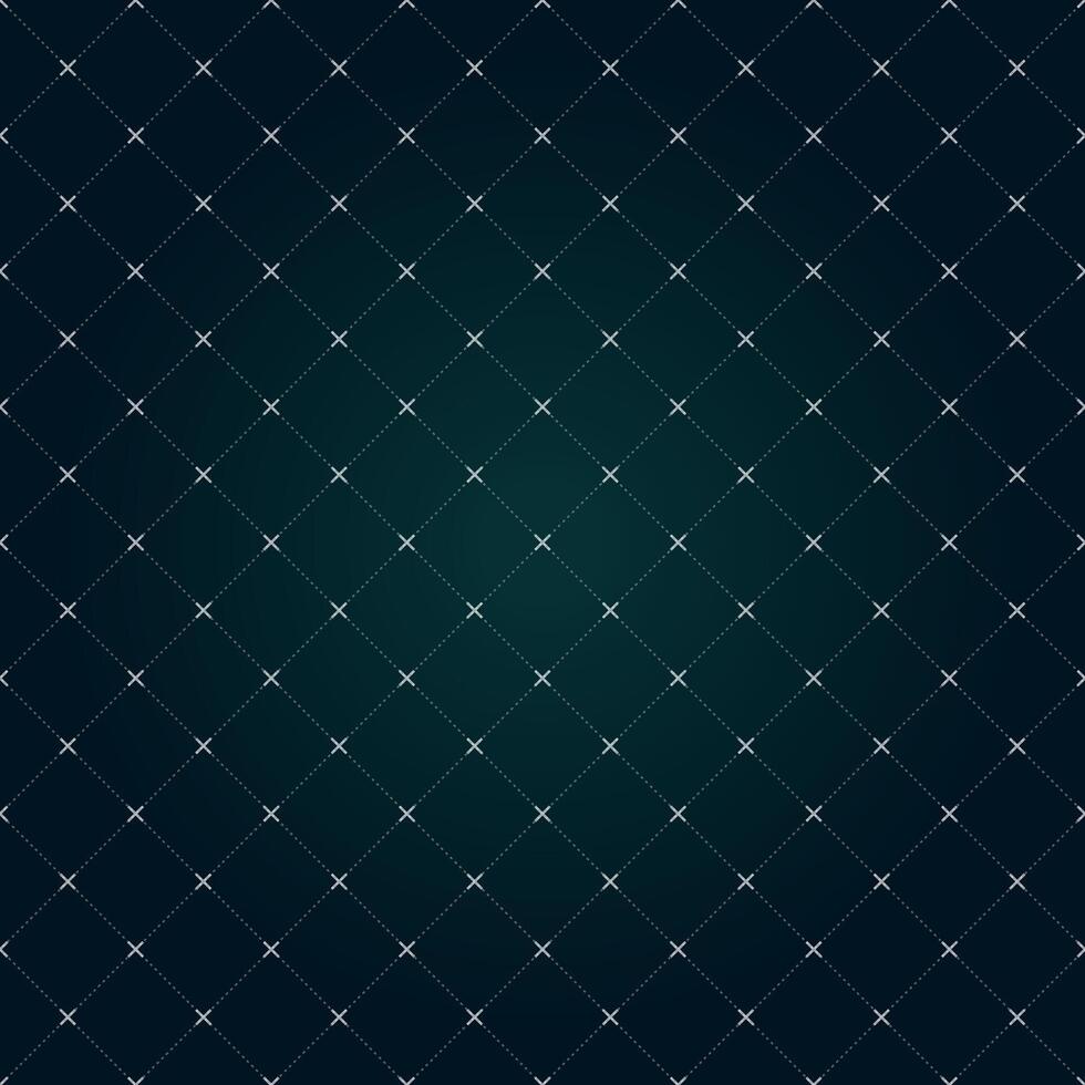 VR HUD futuristic interface rhombus grid. Rhombic linear head up display seamless pattern. Digital UI mesh cyber screen. GUI hi tech visor square cross backdrop. FUI Sci Fi dark green gaming dashboard vector