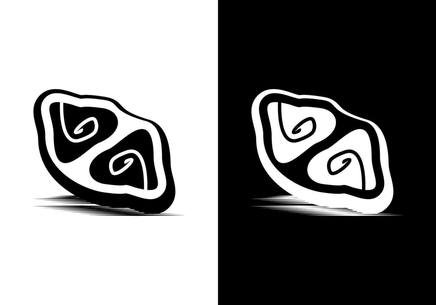 Expensive beef or fish logo icon . vector