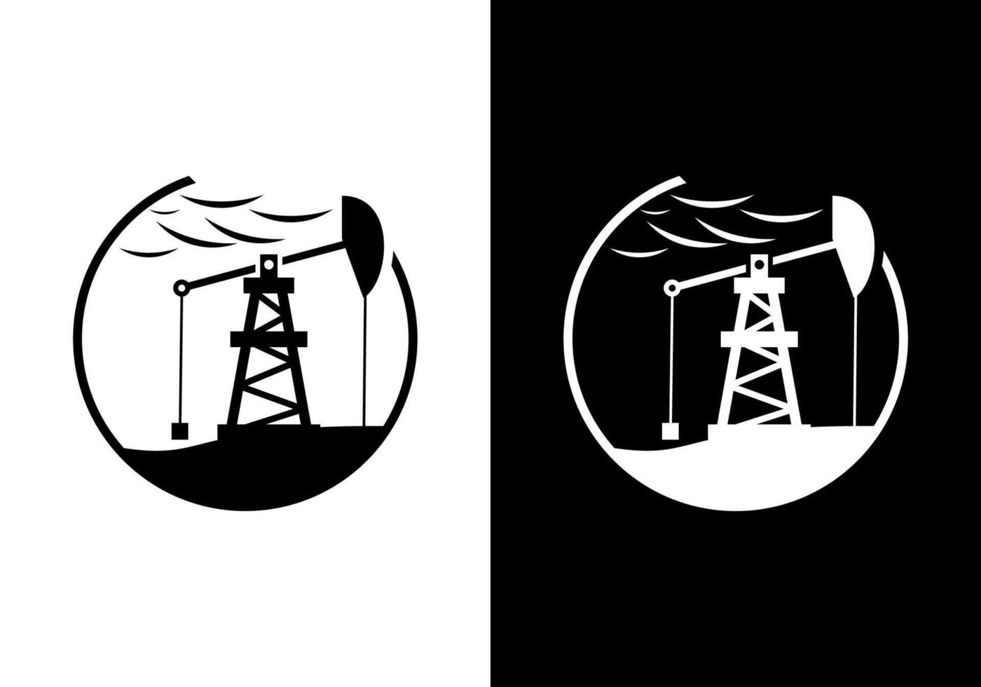 Oil pump icon illustration vector