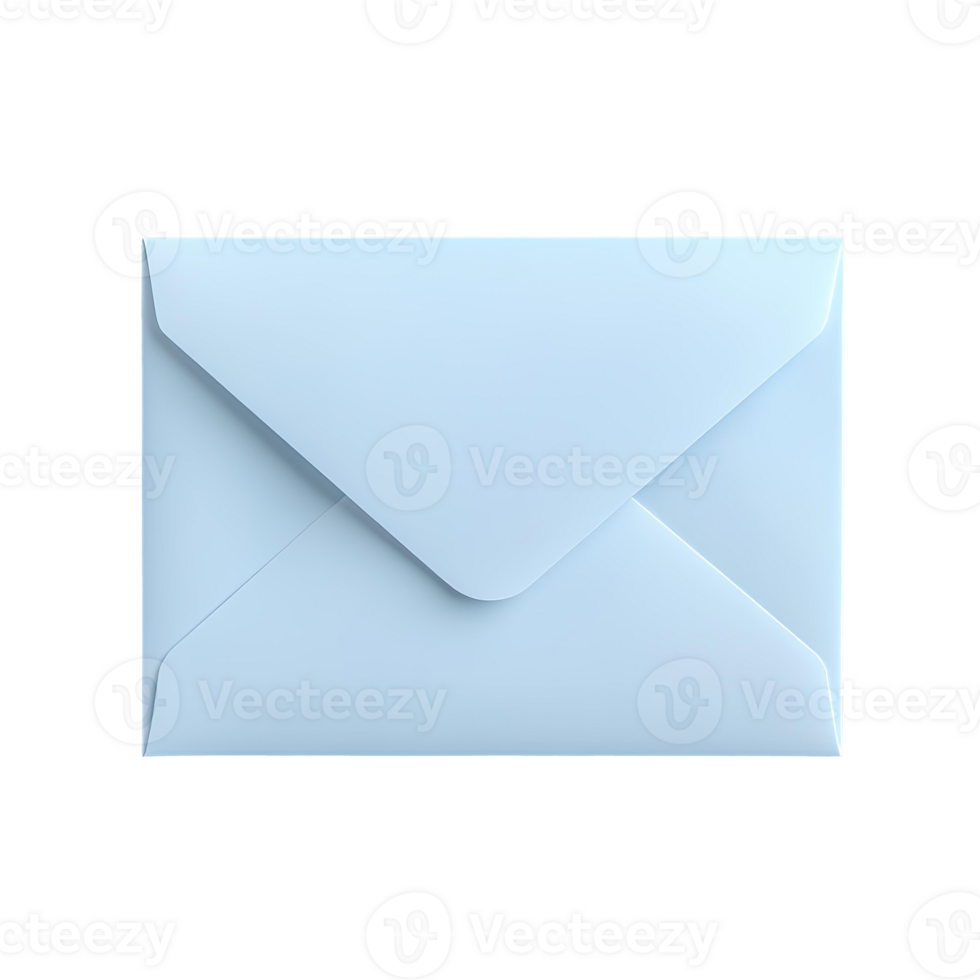 white envelope , Transparent Background, Clean Design, white envelope, Sealed Rectangular Envelope, Modern and Simple Style, Isolated Graphic Element for Mail png