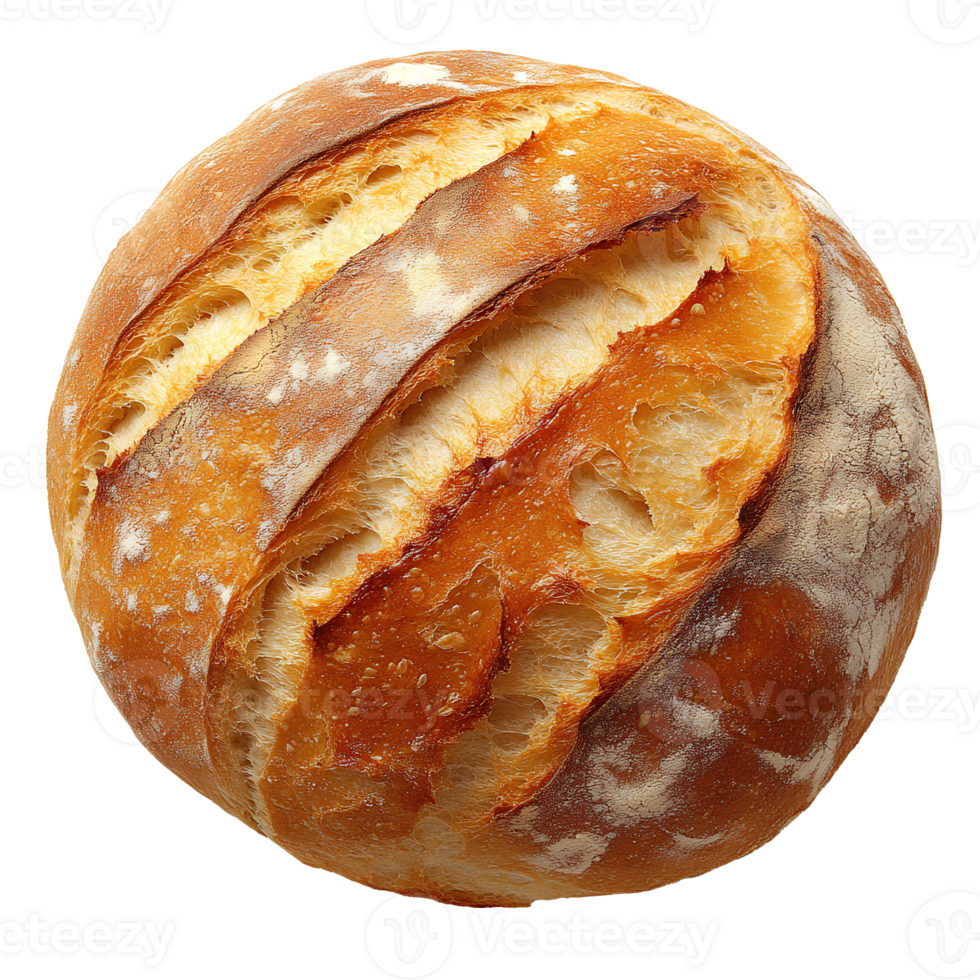 loaf of bread . freshly baked bread top view . classic bakery staple bread flat lay png