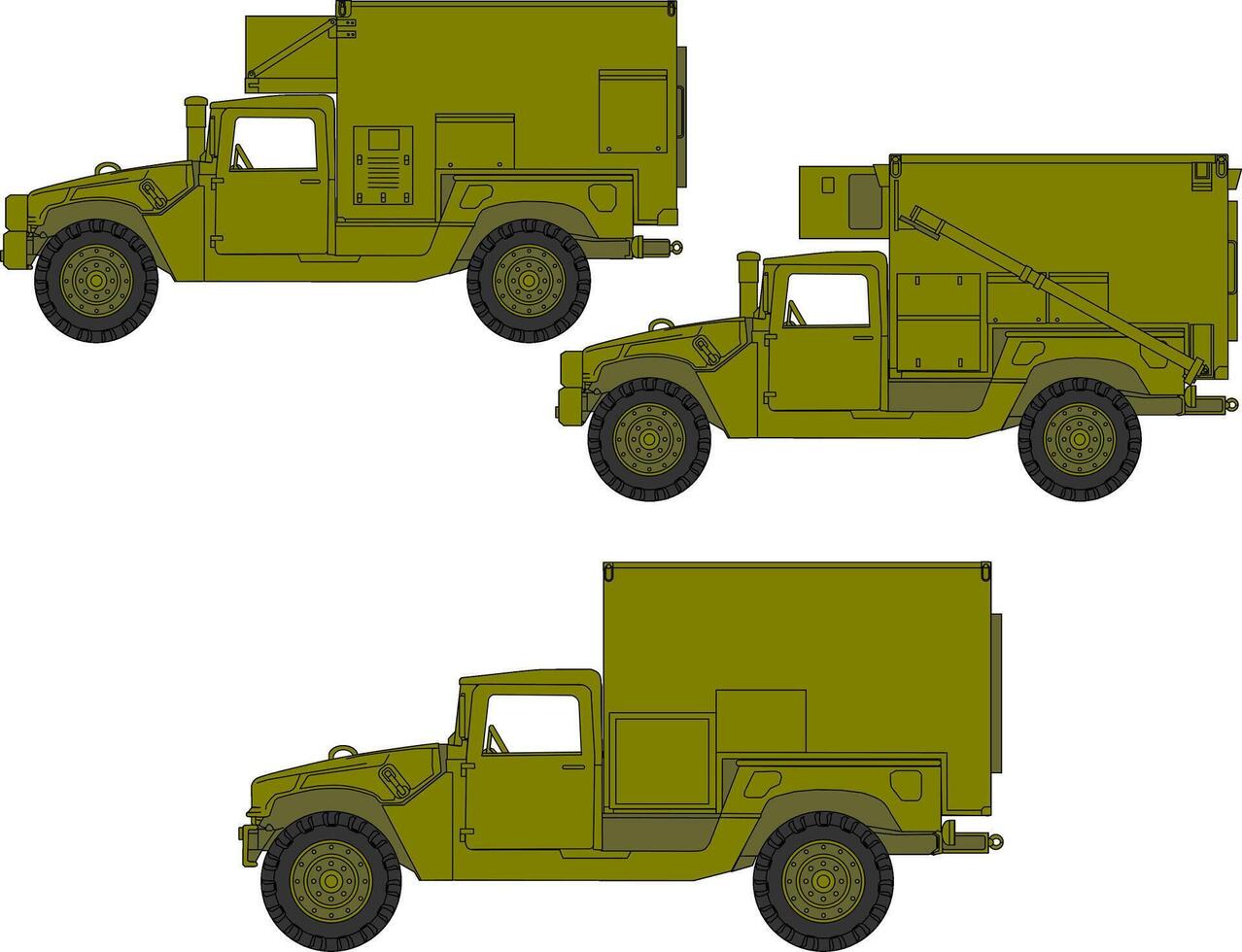 Army vehicles 15 vector