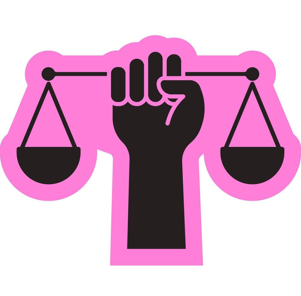 Justice icon, Judgement, measure, equality vector