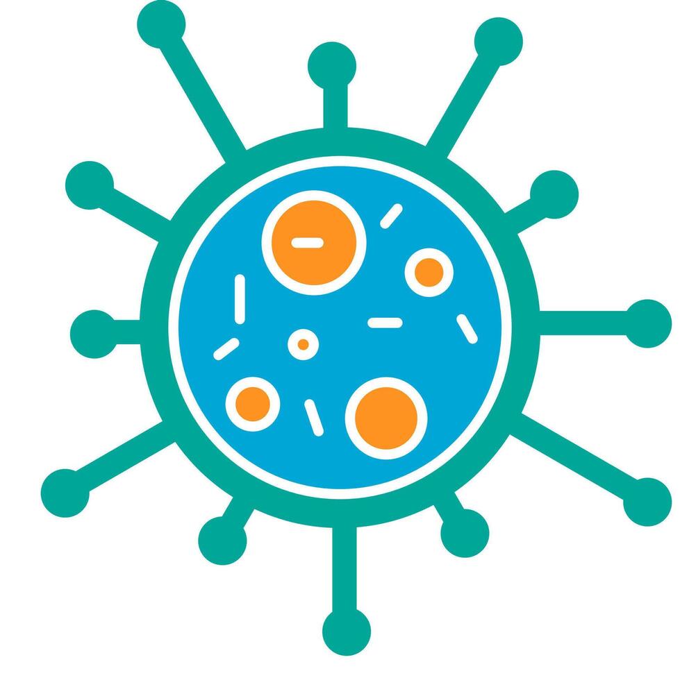 Bactery Icon, Unicelluler Symbol vector
