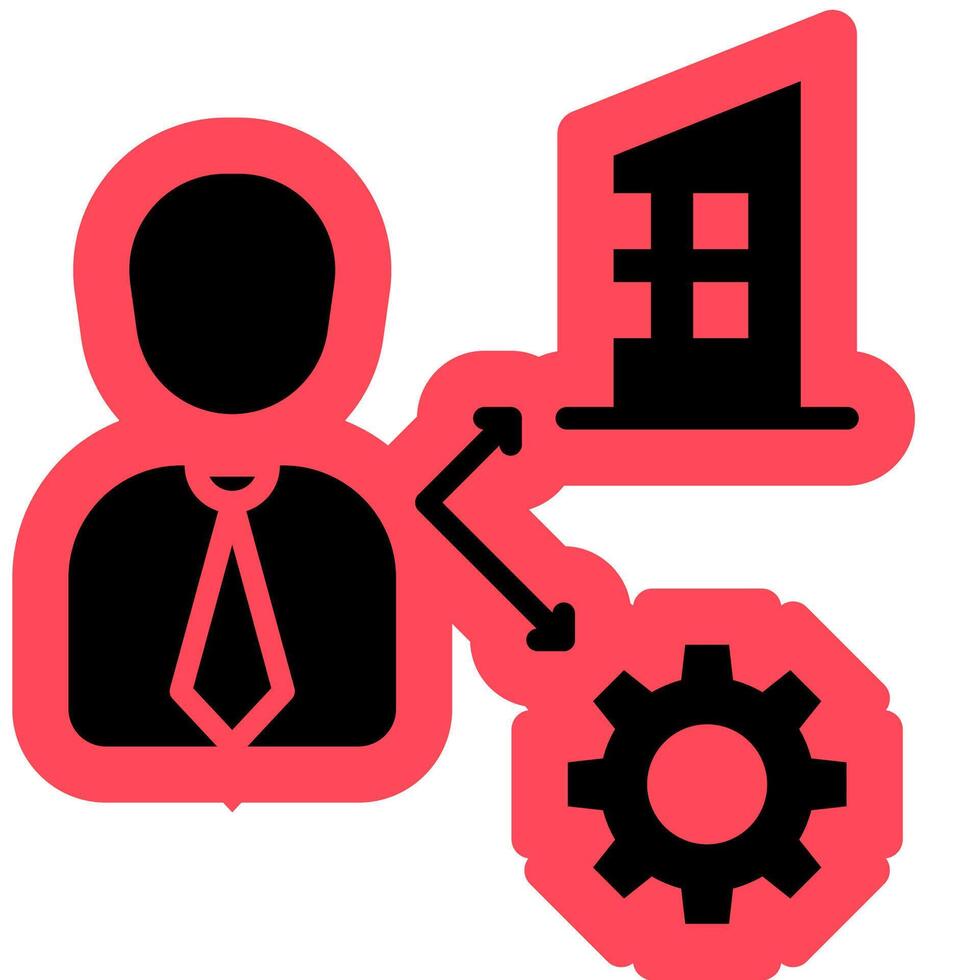 facility Management icon, home service vector