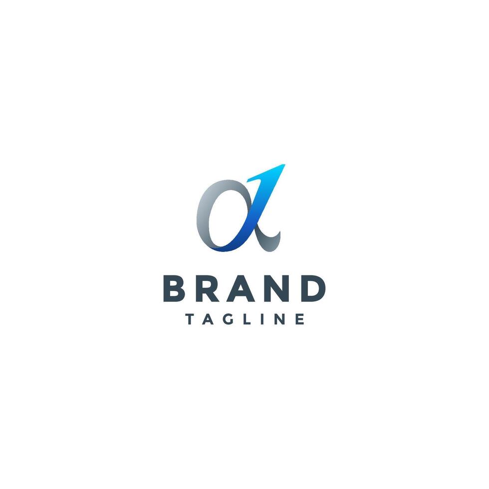 Iconic Alpha One Symbol Logo Design. Elegant Alpha and One Symbol Logo Design. vector