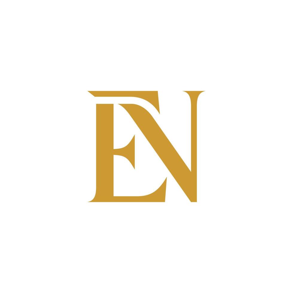 initial letter E and N, EN, NA logo icon template vector