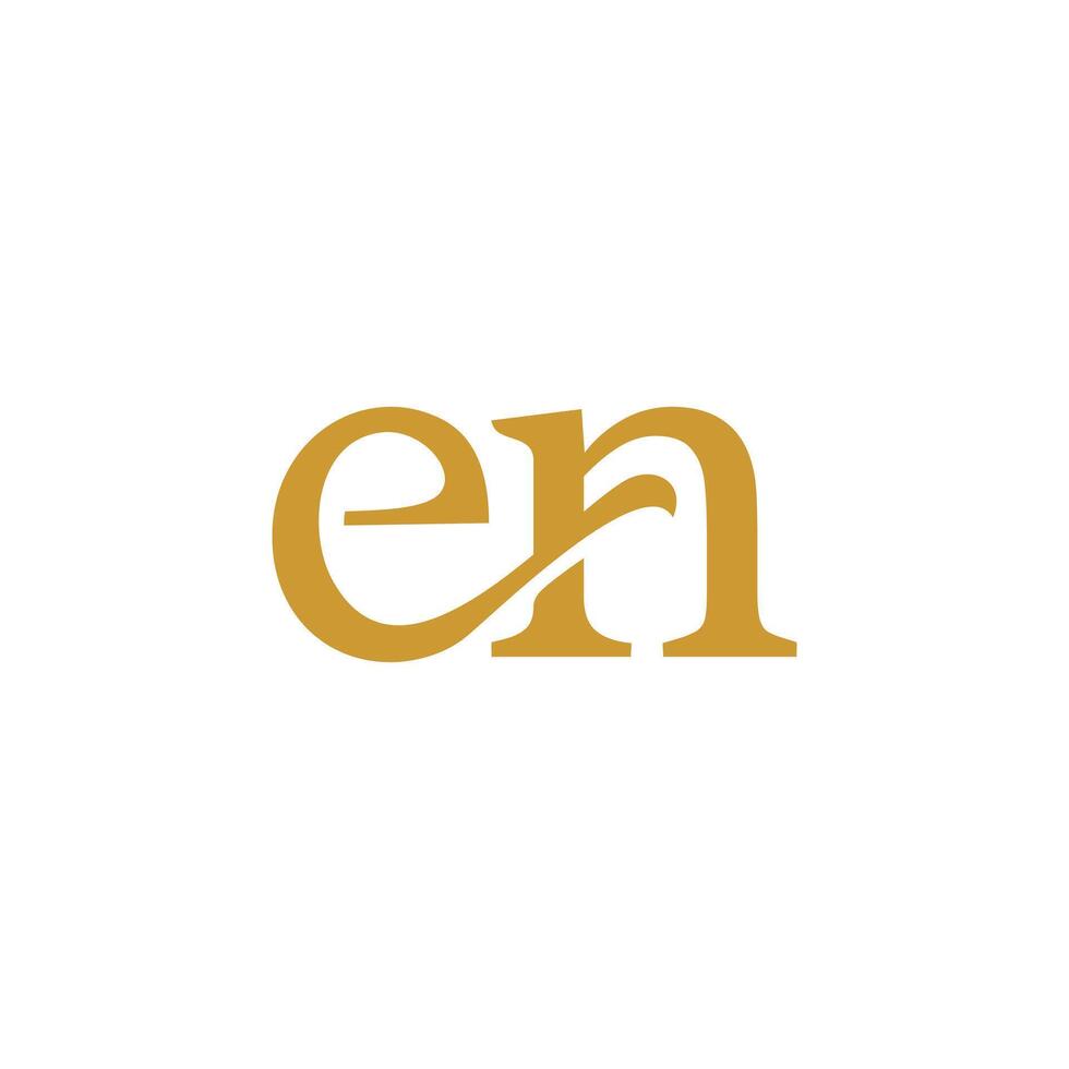 initial letter E and N, EN, NA logo icon template vector