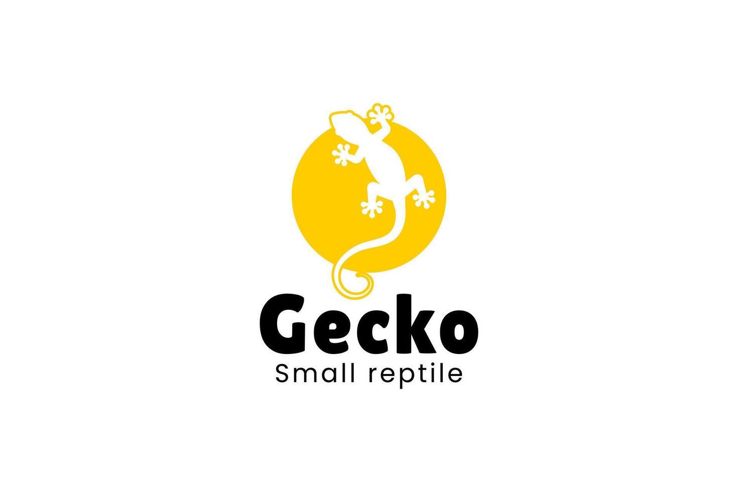 Lizard Logo. Gecko Logo. Chameleon Logo. Simple and Modern. illustration vector