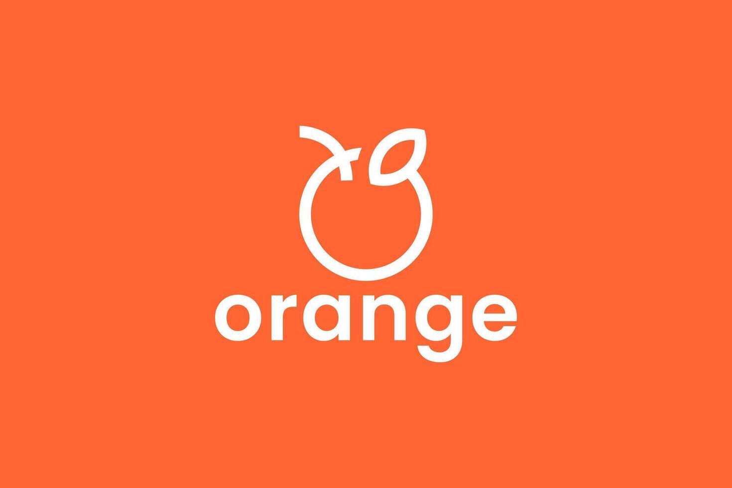 Fresh fruit juice logo design template. Orang juice bar logo design. vector