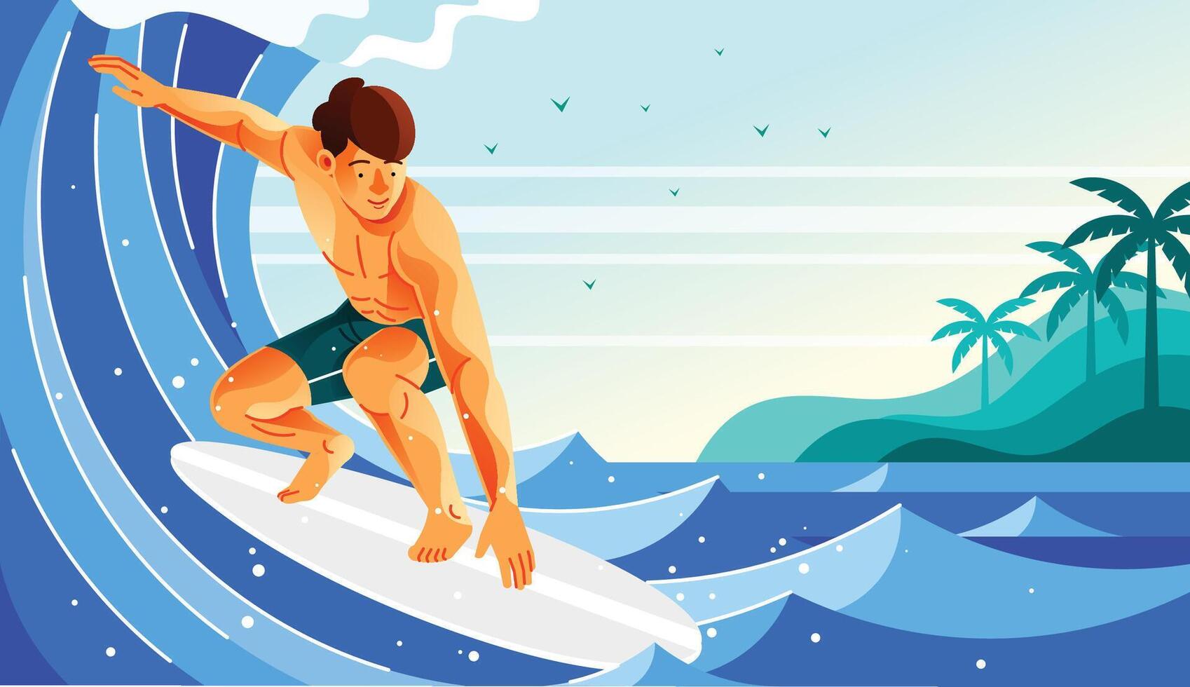 Surfing on the Waves vector