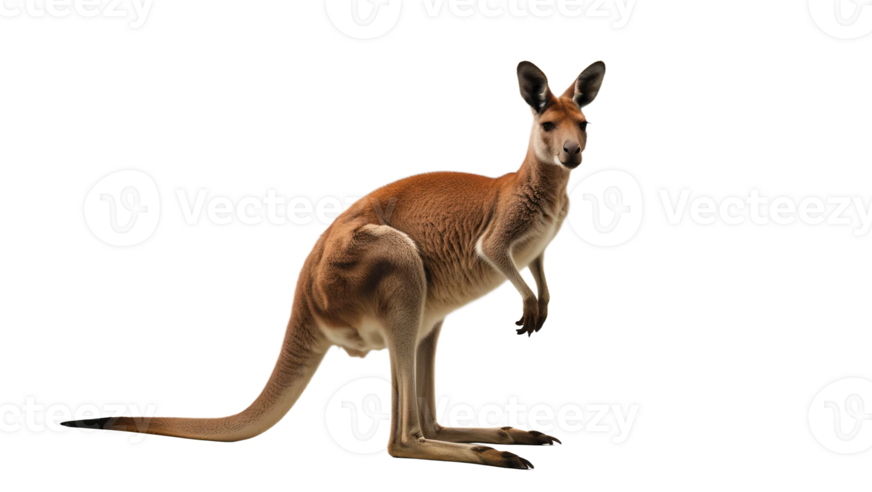 Kangaroo isolated on white or transparent background png